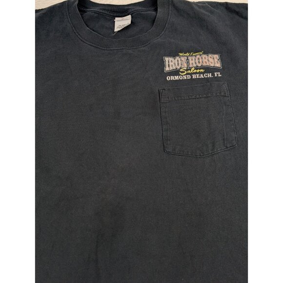 T shirt 2XL 2007 Rust In Peace Iron Horse Saloon Bike Week Ormond Beach FL LS - Picture 5 of 9